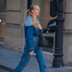 Denim shirt outfit