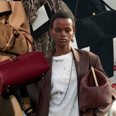 frame bag trend shown in a collage of runway and street style images 